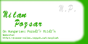 milan pozsar business card